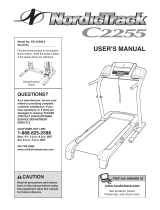 NordicTrack C2255 Treadmill User manual