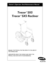 Invacare Tracer SX5 Recliner User manual