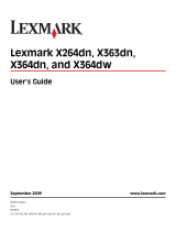 Lexmark 364dn - X B/W Laser User manual
