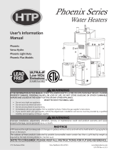 HTP Crossover Commercial Gas Water Heater User manual