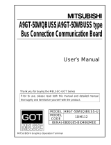 Mitsubishi Electric A9GT-50WQBUSS/A9GT-50WBUSS type Bus Owner's manual