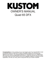 Kustom Quad 65 DFX User manual
