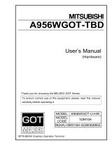 Mitsubishi Electric A956WGOT-TBD Owner's manual
