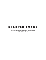 Sharper Image Motion Activated Spy Cam Desk Clock User manual