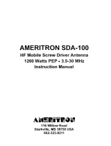 AMERITRON SDA-110 Owner's manual
