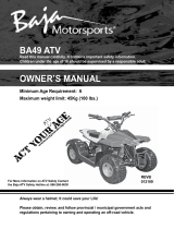 Baja motorsports BA49 Owner's manual