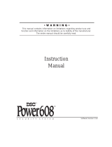 DSC Power608 User manual