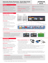 Hitachi CP-TW3003 Quick start guide