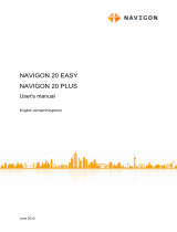 Navigon 20 Easy User manual