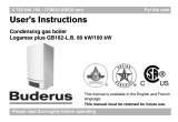 Buderus Logamax plus GB162-L.B User Instructions