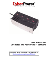 CyberPower CPS325SL User manual