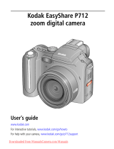 Kodak P712 - Easyshare 7.1MP Digital Camera User manual