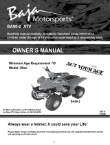 Baja motorsports BA90 Owner's manual