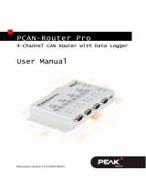 PEAK-System PCAN-Router Pro Operating instructions