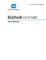 Konica Minolta BIZHUB 190F User manual