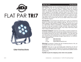 ADJ FLAT PAR TRI18 User manual