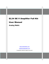 Analog Metric EL34 SE V User manual