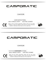 Campomatic C64VSGRI Owner's manual