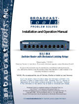 Broadcast Tools SS 8.1 MLR Operating instructions