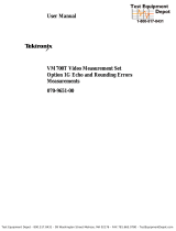 Tektronix VM700T User manual