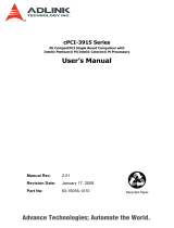 ADLINK Technology cPCI-3915A User manual