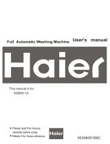 Haier XQB55-10 User manual