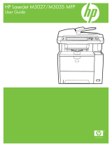 HP LaserJet M3027 Multifunction Printer series User manual