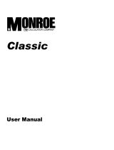 Monroe Classic User manual