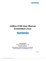 Korenix JetBox 8100 User manual