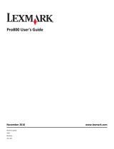 Lexmark PRESTIGE PRO800 User manual