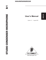 Behringer B-1 User manual