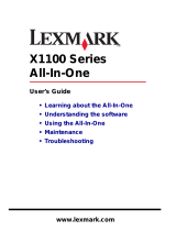 Lexmark X1100 User manual