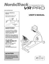 NordicTrack VR Pro NTEX07912.1 User manual