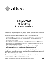 Altec EasyDrive User manual
