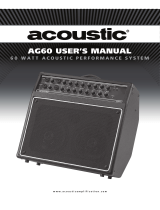 Acoustic AG60 User manual