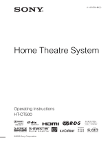 Sony ht ct500 Owner's manual