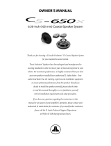 JL Audio C5-650x Owner's manual