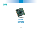 DFI BT700 Owner's manual