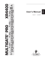 Behringer MULTIGATE PRO XR4400 User manual