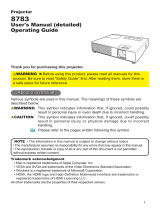 Hitachi CP-X3 User manual