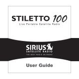 Sirius Satellite Radio SL100PK1, Stiletto 100 User manual