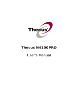 Thecus 8TB N4100Pro High Performance NAS User manual
