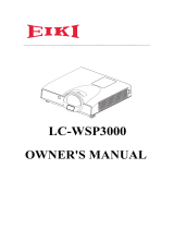 Eiki LC-WSP3000 User manual