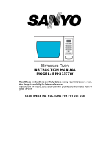 Sanyo EM-S1577W User manual