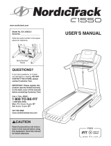 NordicTrack C 1550 Treadmill User manual