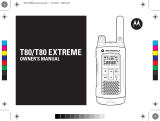 Motorola TLKR T80 EXTREME Owner's manual