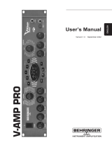 Behringer V-amp pro User manual