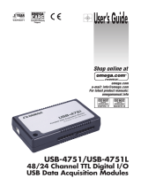 Omega USB-4751/USB-4751L Owner's manual