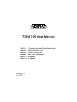 ADTRAN T3SU 300 User manual