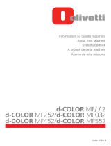 Olivetti d-Color MF222 - MF282 - MF362 - MF452 - MF552 Owner's manual